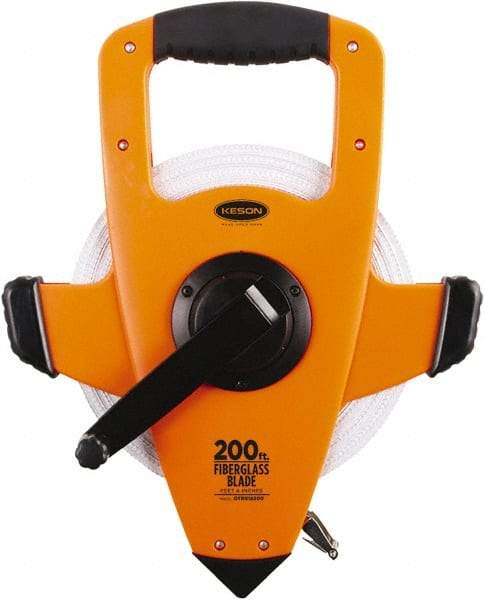 Keson - 200' x 1/2" Tape Measure - 1/8" Graduation - A1 Tooling