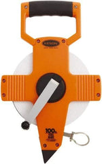 Keson - 100' x 3/8" Tape Measure - 1/10 & 1/100" Graduation - A1 Tooling