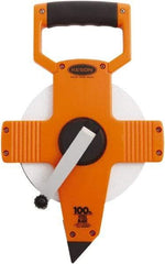 Keson - 100' x 3/8" Tape Measure - 1/10 & 1/100" Graduation - A1 Tooling