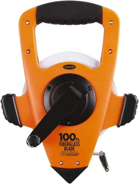 Keson - 100' x 1/2" Tape Measure - 1/10" Graduation - A1 Tooling