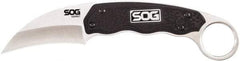 SOG Specialty Knives - 2-37/64" Long Blade, 7Cr17MoV Stainless Steel, Sheepsfoot, Fixed Blade Knife - 7.3" OAL, Glass-Reinforced Nylon Handle - A1 Tooling