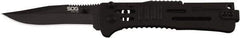 SOG Specialty Knives - 3.019" Blade, 4" OAL, Clip Point Folding Knife - 4.22" Closed Length, Stainless Steel, 1 Blade, 1 Edge, Belt clip - A1 Tooling