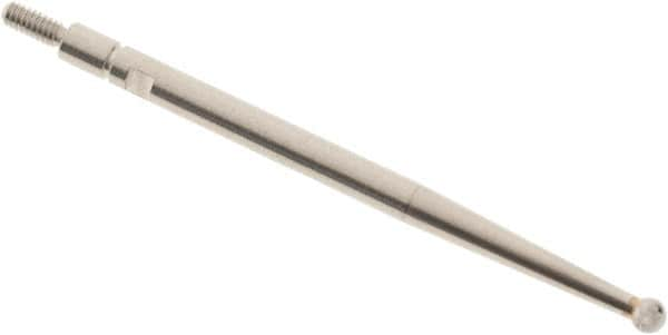 SPI - 2mm Ball Diam, Carbide, Ball Test Indicator Contact Point - 1.45" Contact Point Length, Use with Interapid Test Indicators - A1 Tooling