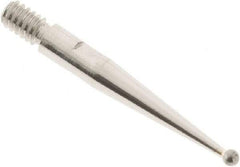 SPI - 1mm Ball Diam, Carbide, Ball Test Indicator Contact Point - 13/16" Contact Point Length, Use with Starrett Test Indicators - A1 Tooling