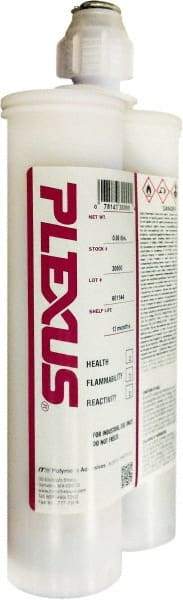 Plexus - 400 mL Cartridge Two Part Adhesive - 3 to 6 min Working Time, 60°F - A1 Tooling