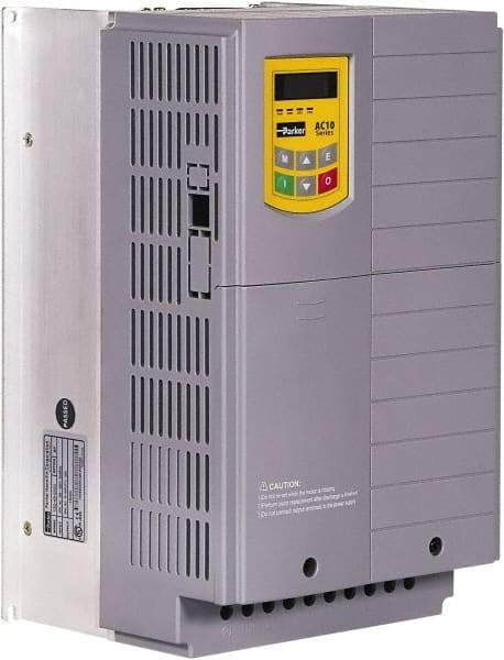 Parker - Three Phase, 480 Volt, 30 hp, Variable Frequency Drive - 8.07" Wide x 7.71" Deep x 13" High, IP20 - A1 Tooling