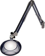 O.C. White - 43 Inch, Spring Suspension, Clamp on, LED, Spectre Blue, Magnifying Task Light - 8 Watt, 7.5 and 15 Volt, 2x Magnification, 5 Inch Long - A1 Tooling