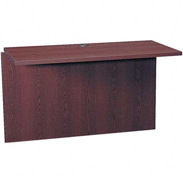 Hon - Woodgrain Laminate Return/Bridge Shell Desk - 47" Wide x 24" Deep x 29-1/2" High, Mahogany - A1 Tooling