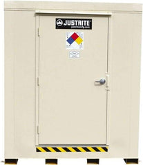 Justrite - 4 Drum, 71 Gal Sump Capacity, Locker - 6' Long x 5-1/2' Wide x 6.25' High, Galvanized Steel - A1 Tooling