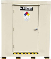 Justrite - 4 Drum, 80 Gal Sump Capacity, Locker - 6' Long x 5-1/2' Wide x 6.25' High, Galvanized Steel - A1 Tooling