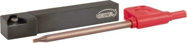 Hertel - STGP, Left Hand Cut, 1/2" Shank Height x 1/2" Shank Width, Positive Rake Indexable Turning Toolholder - 3-1/2" OAL, TP..21.51 Insert Compatibility, Series Screw-Type - A1 Tooling