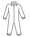 Micropourus Coverall w/ Zipper Front, Collar, Elastic Wrists & Ankles X-Large - A1 Tooling