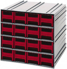 Quantum Storage - 16 Drawer, 16 Compartment, Small Parts Drawer Cabinet System - 11-3/8" Deep x 11-3/4" Wide x 11" High - A1 Tooling