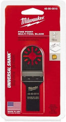 Milwaukee Tool - Rotary Multi-Material Blade - 3/4" Cutting Diam, Black Oxide Finish, Use with Milwaukee Multi-Tool - A1 Tooling