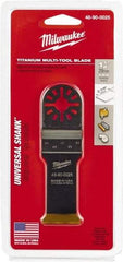 Milwaukee Tool - Rotary Multi-Material Blade - 1-1/8" Cutting Diam, TiAlN Finish, Use with Milwaukee Multi-Tool - A1 Tooling