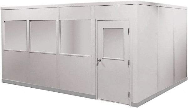 Portafab - 20' Long x 12" Wide, Fire & Sound Panel Temporary Structure - 2 Walls - A1 Tooling