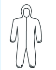 Micropourus Coverall w/ Zipper Front, Hood, Elastic Wrists & Ankles 3XL - A1 Tooling