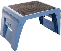 Cramer - 11" High, Navy Folding Step Stool - High Density Plastic, 250 Lb Capacity, Type I Industry Rating - A1 Tooling