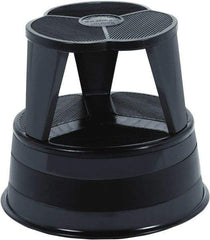 Cramer - 14-1/2" High, Black Step Stool - Steel, 350 Lb Capacity, Type 1AA Industry Rating - A1 Tooling