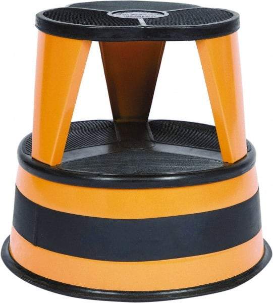 Cramer - 14-1/2" High, Orange Step Stool - Steel, 350 Lb Capacity, Type 1AA Industry Rating - A1 Tooling