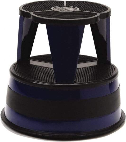 Cramer - 14-1/2" High, Navy Step Stool - Steel, 350 Lb Capacity, Type 1AA Industry Rating - A1 Tooling