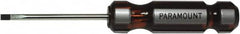 Paramount - 115mm OAL Standard Slotted Screwdriver - 50mm Blade Length, Round Shank, Acetate Handle - A1 Tooling