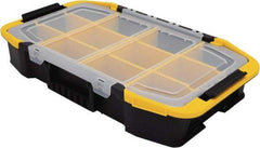 Stanley - 1 Compartment Tool Organizer - 11-1/2" Wide x 19-51/64" Deep x 11" High, Plastic, Black/Yellow with Clear - A1 Tooling