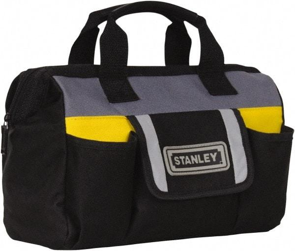 Stanley - Black & Yellow Polyester Tool Bag - 12" Wide x 5" Deep x 10" High - A1 Tooling