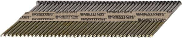 Stanley Bostitch - 11 Gauge 0.131" Shank Diam 3-1/4" Long Framing Nails for Power Nailers - Steel, Bright Finish, Smooth Shank, Angled Stick Paper Tape Collation, Round Head - A1 Tooling