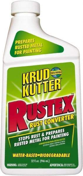 Krud Kutter - 32 Fl oz Bottle Rust Converter - 50 to 75 Sq Ft/Gal Coverage - A1 Tooling