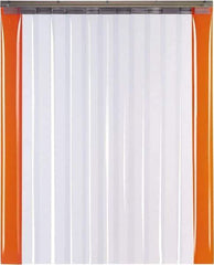 TMI, LLC - 12' Door Width x 12' Door Height PVC Smooth with Reinforced Bonded Bead (Style) Armor Bond Strip Door Kit - 12" Strip Width x 1/8" Strip Thickness, Clear, 67% Overlap - A1 Tooling