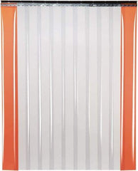 TMI, LLC - 8' Door Width x 10' Door Height PVC Smooth Strip Door Kit - 12" Strip Width x 1/8" Strip Thickness, Clear, 67% Overlap - A1 Tooling