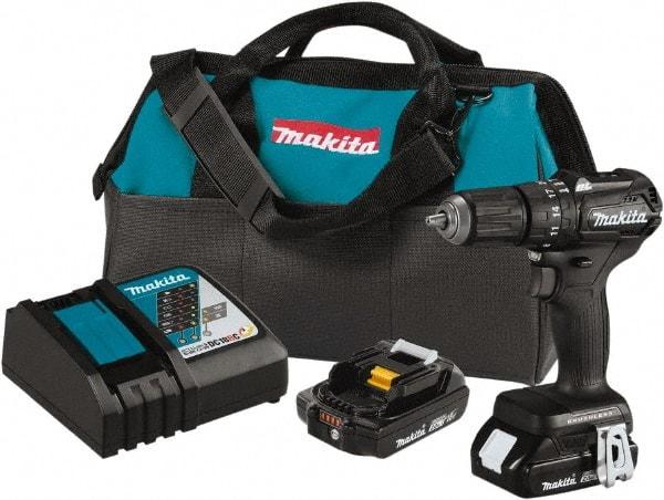 Makita - 18 Volt 1/2" Keyless Chuck Cordless Hammer Drill - 0 to 25,500 BPM, 0 to 1,700 RPM, Reversible - A1 Tooling