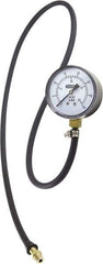 General - 2-1/2" Dial, 3/8 Thread, 0-35 Scale Range, Pressure Gauge - Thread Connection Mount, Accurate to ±1.5% of Full-Scale Range of Scale - A1 Tooling