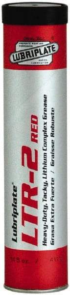 Lubriplate - 14.5 oz Cartridge Lithium Extreme Pressure Grease - Red, Extreme Pressure & High Temperature, 400°F Max Temp, NLGIG 2, - A1 Tooling