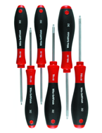 6 Piece - T6; T8; T10; T15; T20; T25mm - Torx SoftFinish® Cushion Grip Screwdriver Set - A1 Tooling