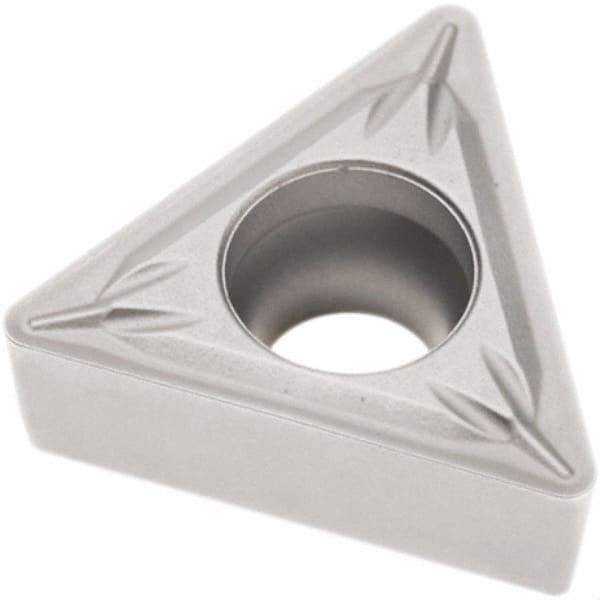 Seco - TCMT32.51 MF2 Grade TP2501 Carbide Turning Insert - Al2O3 Finish, 60° Triangle, 3/8" Inscr Circle, 5/32" Thick, 1/64" Corner Radius - A1 Tooling