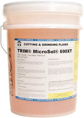 Master Fluid Solutions - Trim MicroSol 690XT, 5 Gal Pail Cutting & Grinding Fluid - Semisynthetic, For Machining - A1 Tooling