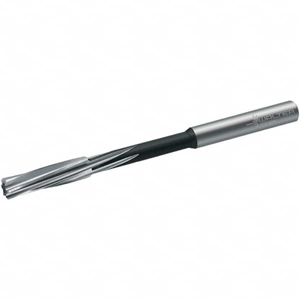 Walter-Titex - 8.52mm Cobalt 6 Flute Chucking Reamer - Spiral Flute, 9mm Straight Shank, 36mm Flute Length, 125mm OAL - A1 Tooling