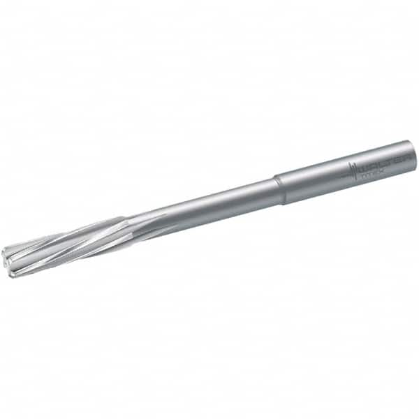 Chucking Reamer: 0.2756″ Dia, 4.2913″ OAL, 1.2205″ Flute Length, Straight Shank, Solid Carbide 6 Flute, RH