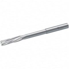 Chucking Reamer: 0.2559″ Dia, 3.9764″ OAL, 1.1024″ Flute Length, Straight Shank, Solid Carbide 6 Flute, RH