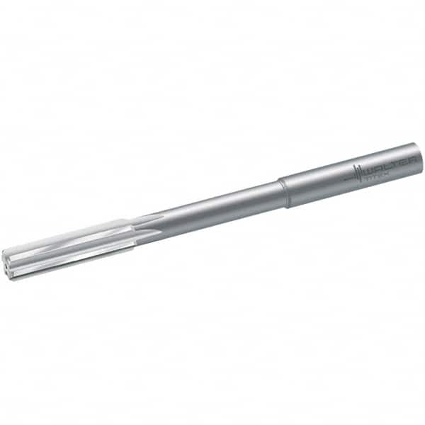 Chucking Reamer: 0.5118″ Dia, 5.9449″ OAL, 1.7323″ Flute Length, Straight Shank, Solid Carbide 6 Flute, RH