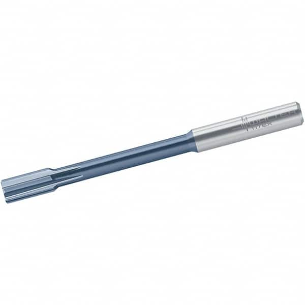 Chucking Reamer: 0.4732″ Dia, 4.7244″ OAL, 0.7874″ Flute Length, Straight Shank, Solid Carbide 6 Flute, RH