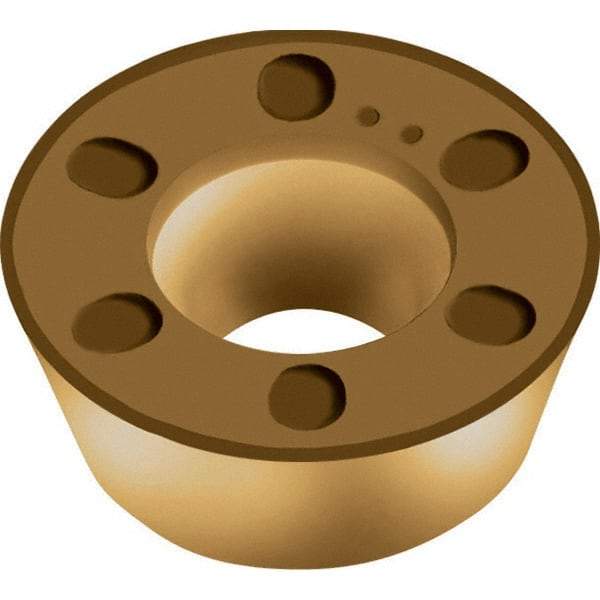 Walter - RDMW0803M0 A27 Grade WKP35S Carbide Milling Insert - TiCN/Al2O3/TiCN Finish, 0.1252" Thick, 8mm Inscribed Circle - A1 Tooling