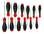 12 Piece - T5; T6; T7; T8; T9; T10; T15; T20; T25; T27; T30; T40 - Torx SoftFinish® Cushion Grip Screwdriver Set - A1 Tooling