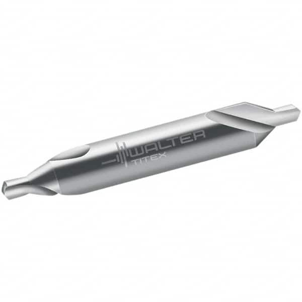 Walter-Titex - Metric Plain Cut 60° Incl Angle Solid Carbide Combo Drill & Countersink - A1 Tooling