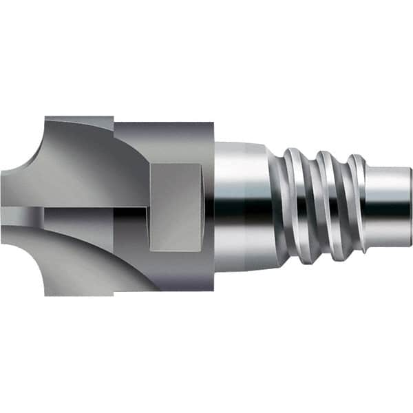 Walter-Prototyp - H3E Carbide End Milling Tip Insert - TiAlN Finish, 4 Flutes, 20mm Cutting Diam, 6mm Depth of Cut, 21.3mm Extension, 0.2362" Cnr Rad - A1 Tooling