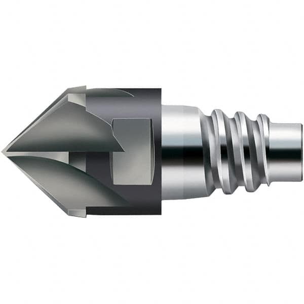 Walter-Prototyp - AH3E Carbide Chamfer Milling Tip Insert - TiAlN Finish, 8 Flutes, 15.88mm Cutting Diam, 6.5mm Depth of Cut, 18.69mm Extension - A1 Tooling