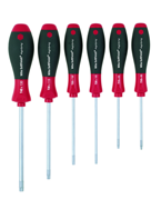 6 Piece - T8; T10; T15; T20; T25; T30 MagicSpring® - SoftFinish® Cushion Grip -  Torx Screw Holding Screwdriver Set - A1 Tooling