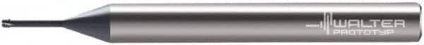 Walter-Prototyp - 0.1398" Cutting Diam, 3 Flute, Solid Carbide Helical Flute Thread Mill - Internal Thread, 1/8" LOC, 57mm OAL, 6mm Shank Diam - Exact Industrial Supply